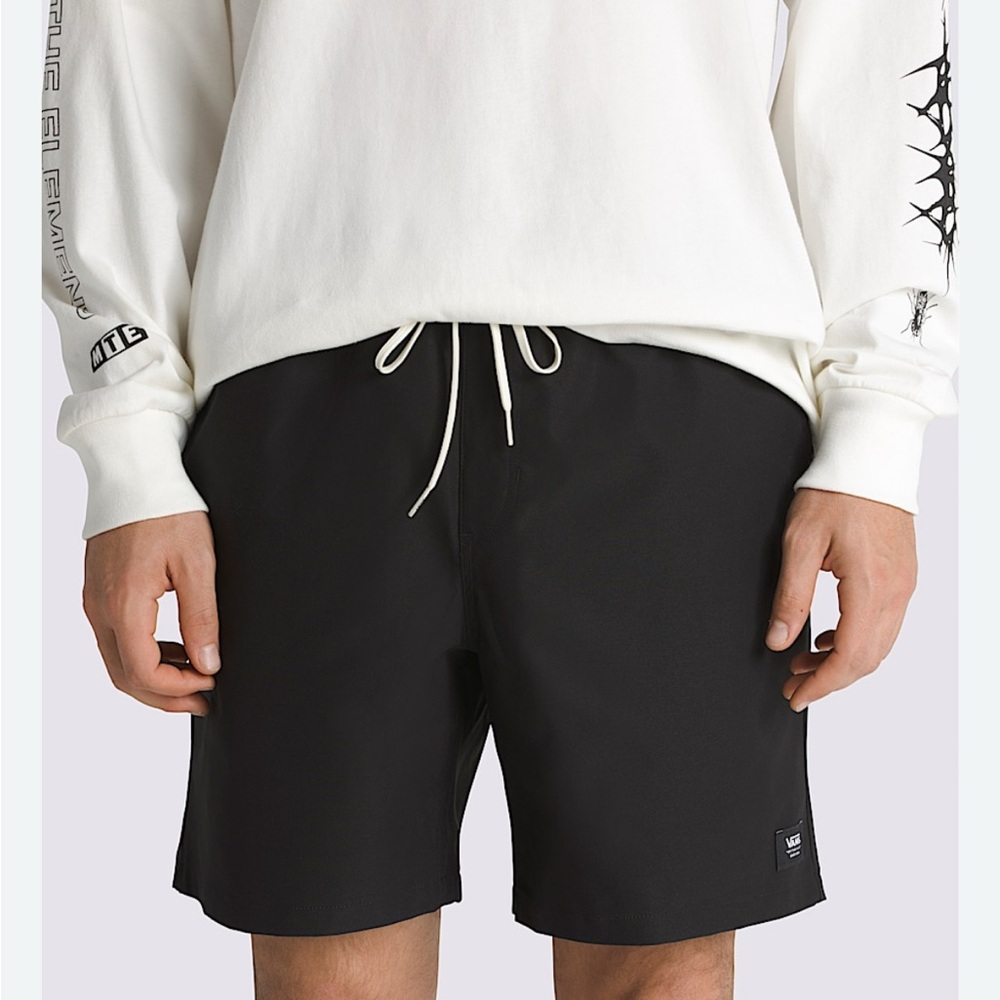 Vans | Lot of 2 - Range Elastic Waist Drawstring Shorts Black Tan Large